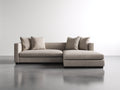 Canapé d'angle - Tissu - 280 x 170 x 82 cm - Beige - Style moderne avec méridienne